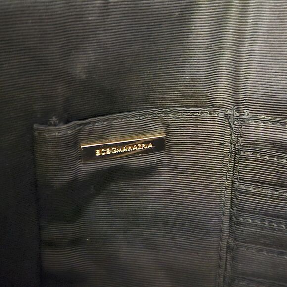 BCBG Maxazria Vegan Faux Leather Envelope Bag 11X8 Black - Picture 3 of 8